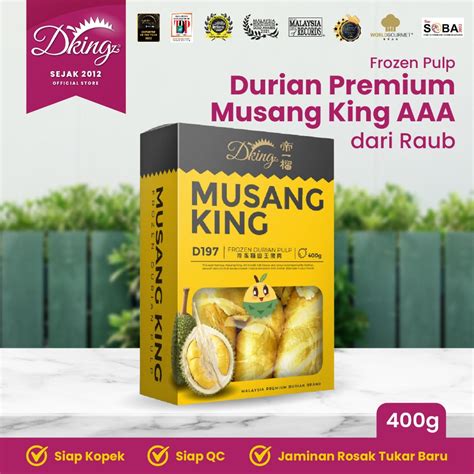 Frozen Durian Musang King Blackthorn Xo D Aaa G Siap Kopek