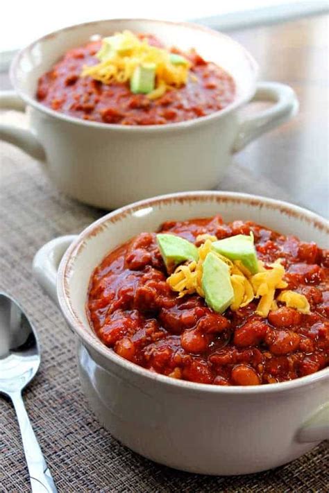 Easy Crock Pot Chili Countryside Cravings