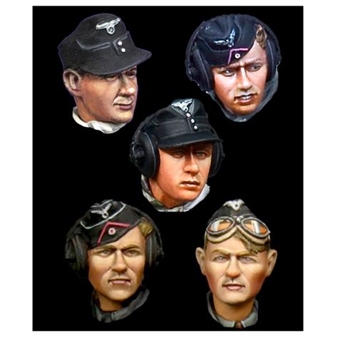 Buy Alpine Miniatures German Panzer Crew Head Set Online