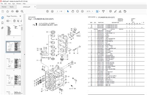 Yanmar D27 D36 Engine Parts Catalog Manual Pc No 0cr10 G34702 Pdf