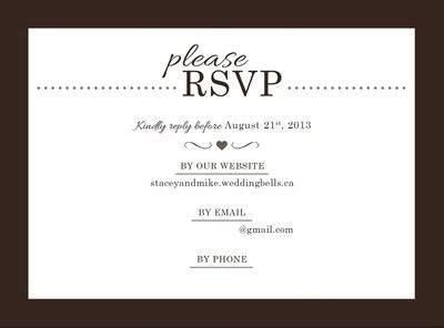 Wedding Invitation Rsvp Wording - Marriage Improvement