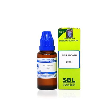 Sbl Belladonna 30 30ml Homeobasket