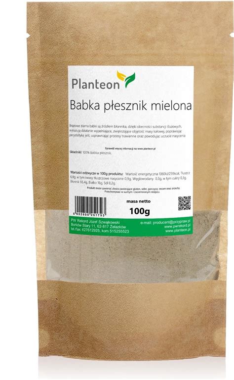 Planteon Babka Płesznik Mielona 100g Opinie i ceny na Ceneo pl