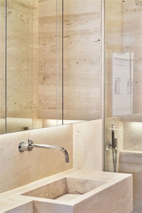 Beautiful Travertine Stone Bathroom Zest Architecture Bathroom