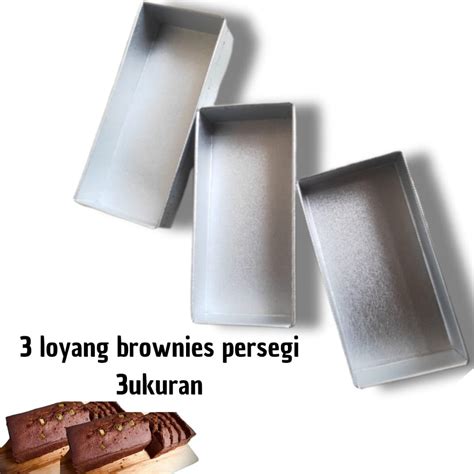 Jual Pcs Loyang Cetakan Brownies Persegi Ukuran Shopee Indonesia