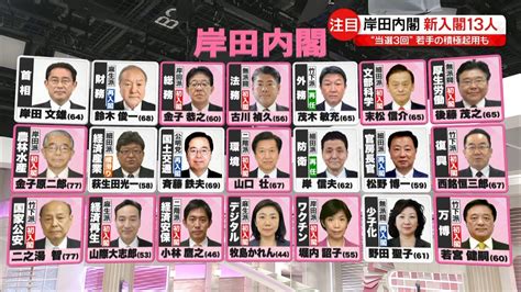 【一覧で見る】岸田新内閣「新入閣13人」注目の顔ぶれは？ Youtube