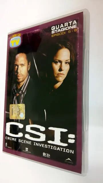 CSI SCENA DEL Crimine Crime Scene Investigation DVD Serie TV Stagione 4