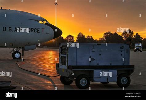 An A M32A 60A Gas Turbine Generator And A KC 135 Stratotanker From The