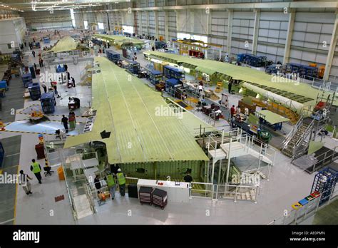Airbus 380 Wing Production At Broughton Near Chester Uk Stock Photo