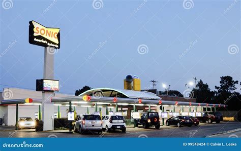 Sonic Drive-In Fast Food Location. Sonic Is A Drive-In Restaurant Chain ...