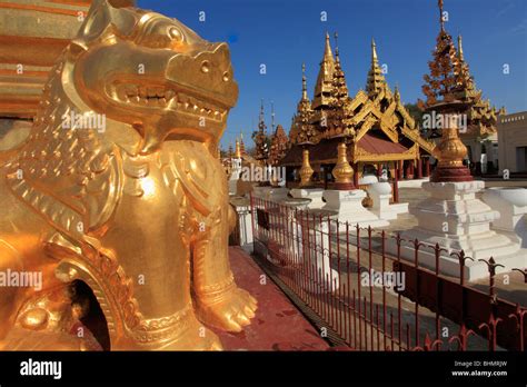 Myanmar Burma Bagan Nyaung U Shwezigon Pagoda Stock Photo Alamy