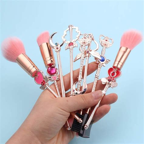 Sailor Moon Cardcaptor Sakura Makeup Brush Set Pcs With Pouch