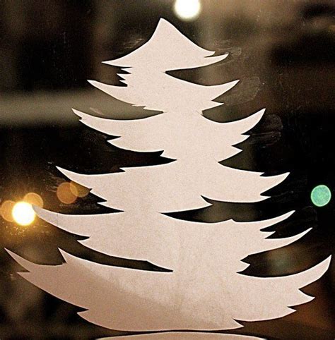 How to DIY Paper Christmas Window Decorations from Free Template ...