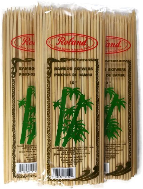 Amazon Roland Bamboo Skewers Inches Long Mm Count Pack