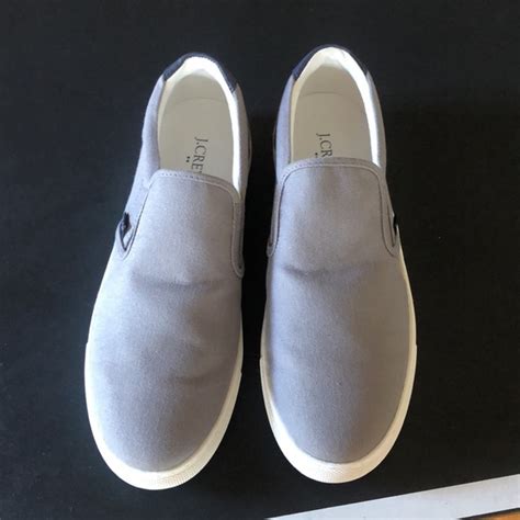 J. Crew | Shoes | Nwt J Crew Factory Explorer Gray Canvas Slip On Boat ...