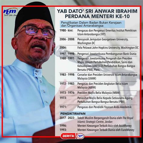 Biodata Ds Anwar Ibrahim Perdana Menteri Malaysia Ke