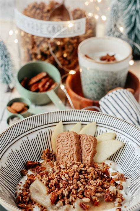 Rezept Apfel Spekulatius Granola Weihnachtliches Knusperm Sli