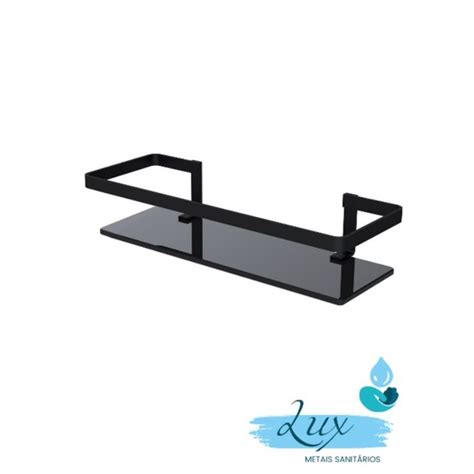 PORTA SHAMPO RETO PRETO FOSCO 6MM Shopee Brasil