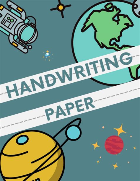 Handwriting Paper Kindergarten, Handwriting Paper for Kids: Preschool ...