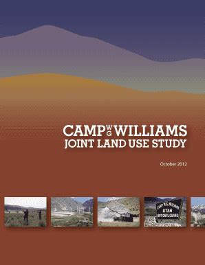 Fillable Online Lehi Ut Camp Williams Joint Land Use Study Lehi Ut