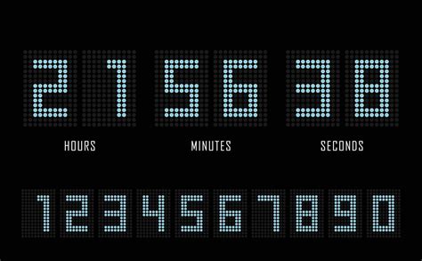 Countdown website flat template digital clock timer background. 1958537 ...