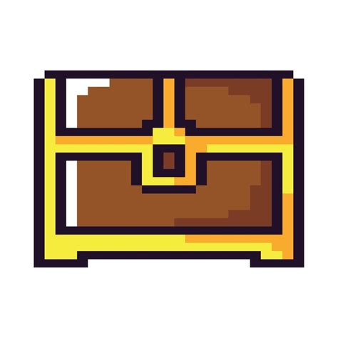 treasure chest pixel art 10807136 Vector Art at Vecteezy