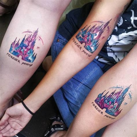 Disneyland Watercolor Tattoo