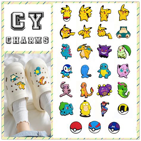 New Pok Mon Seriescute Cartoon Pokemon Pikachu Graffiti Croc Jibz