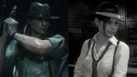 Capcom Mostra As Roupas DLC Noir De Claire E Xerife De Leon Em Resident