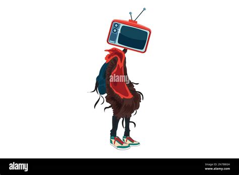 tv man mascot vector, illustration, T-shirts Stock Vector Image & Art ...