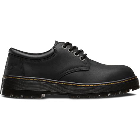 Mens Steel Toe Black Work Oxford Shoe Dr Martens Bolt