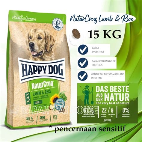 Jual Happy Dog Naturcroq Adult Lamb And Rice 15kg Dog Food Hd Makanan