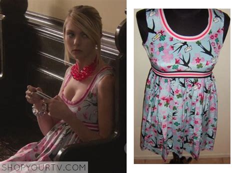 Gossip Girl Season 2 Episode 5 Jennys Blue Printed Dress Shop Your Tv