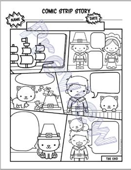 Comic Strip Stories FUN VISUAL CREATIVE WRITING Comic Book Fall Autumn