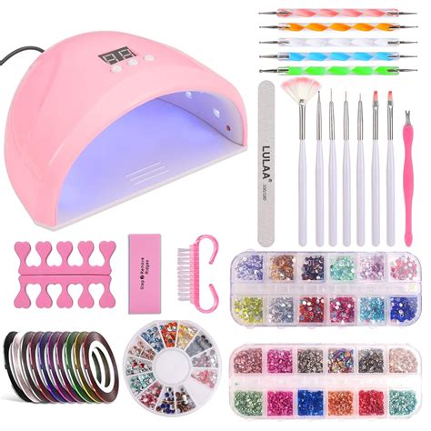 Czemo UV Gel Gelnägel Starter Set Acryl Nagelset mit 36W UV LED