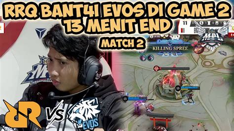 RRQ BANT4I EVOS DI MATCH 2 RRQ VS EVOS MPL ID S11 GAME 2 YouTube