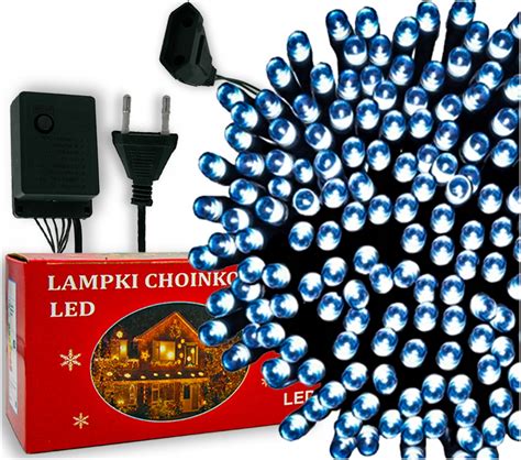 Lampki CHOINKOWE 200 LED ZIMNY BIAŁY zewnetrzne wewnetrzne z