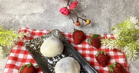 Resep Ichigo Daifuku Mochi Strawberry Coklat Oleh Trilim Cookpad