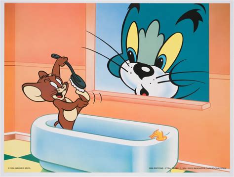 Tom And Jerry Bath Time Limited Edition Poster ID Febmgm22211 Van