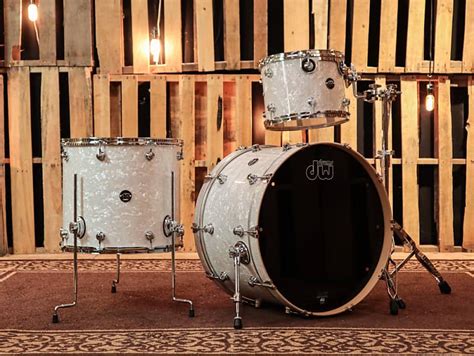 Dw Performance White Marine Pearl Drum Set Reverb