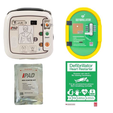 Ipad Sp Semi Automatic Defibrillator And Locked External Cabinet Package