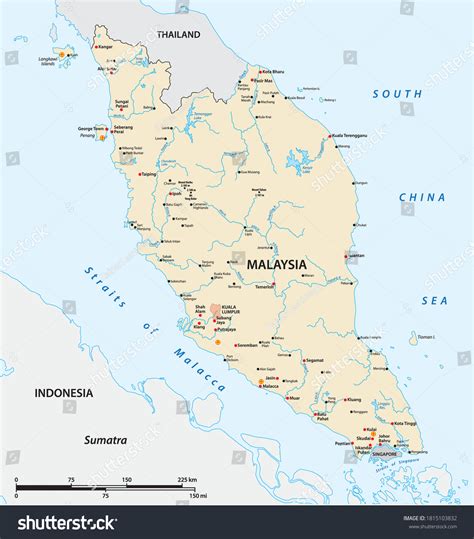 Malay Peninsula On World Map