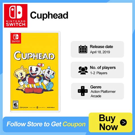 Cuphead Nintendo Switch Game Deals 100 Official Original Physical Game