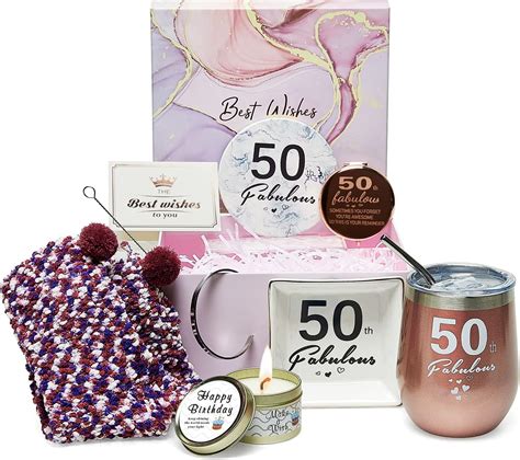 50th Women Birthday T Basket 50th Ts Box For Her