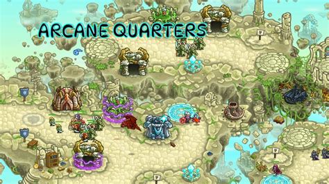 Kingdom Rush Origins Arcane Quarters Veteran Stars Youtube