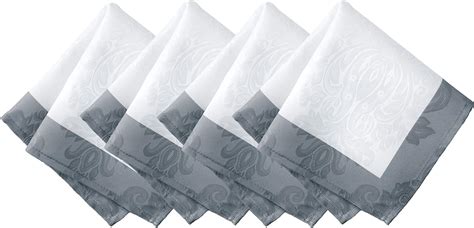 Amazon Newbridge Valencia Two Tone Bordered Damask Fabric Napkin