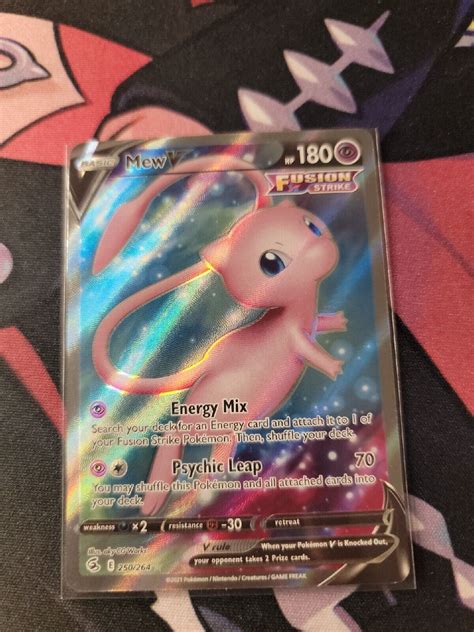 Pok Mon Tcg Mew V Fusion Strike Holo Full Art Ebay