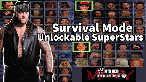 The Undertaker WWF No Mercy Survival Mode Unlockable Superstars