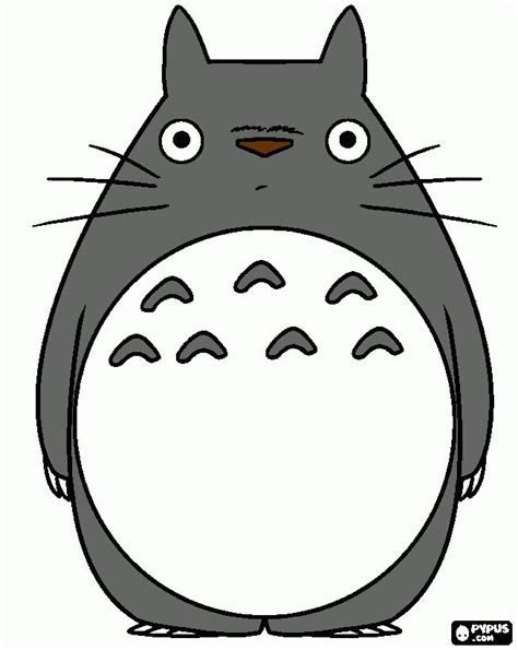 Totoro Coloring Page Printable Totoro Totoro Art