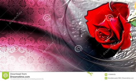 Red Rose with White Textured Background Wallpaper Stock Illustration ...